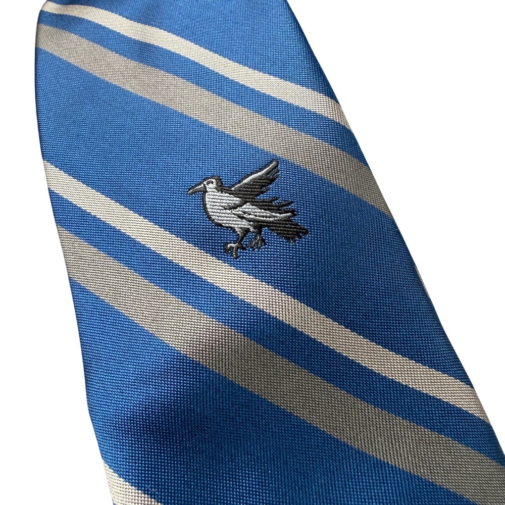 Harry Potter Ravenclaw Tie Blue Silver Striped WBEI Cosplay Necktie Embroidered